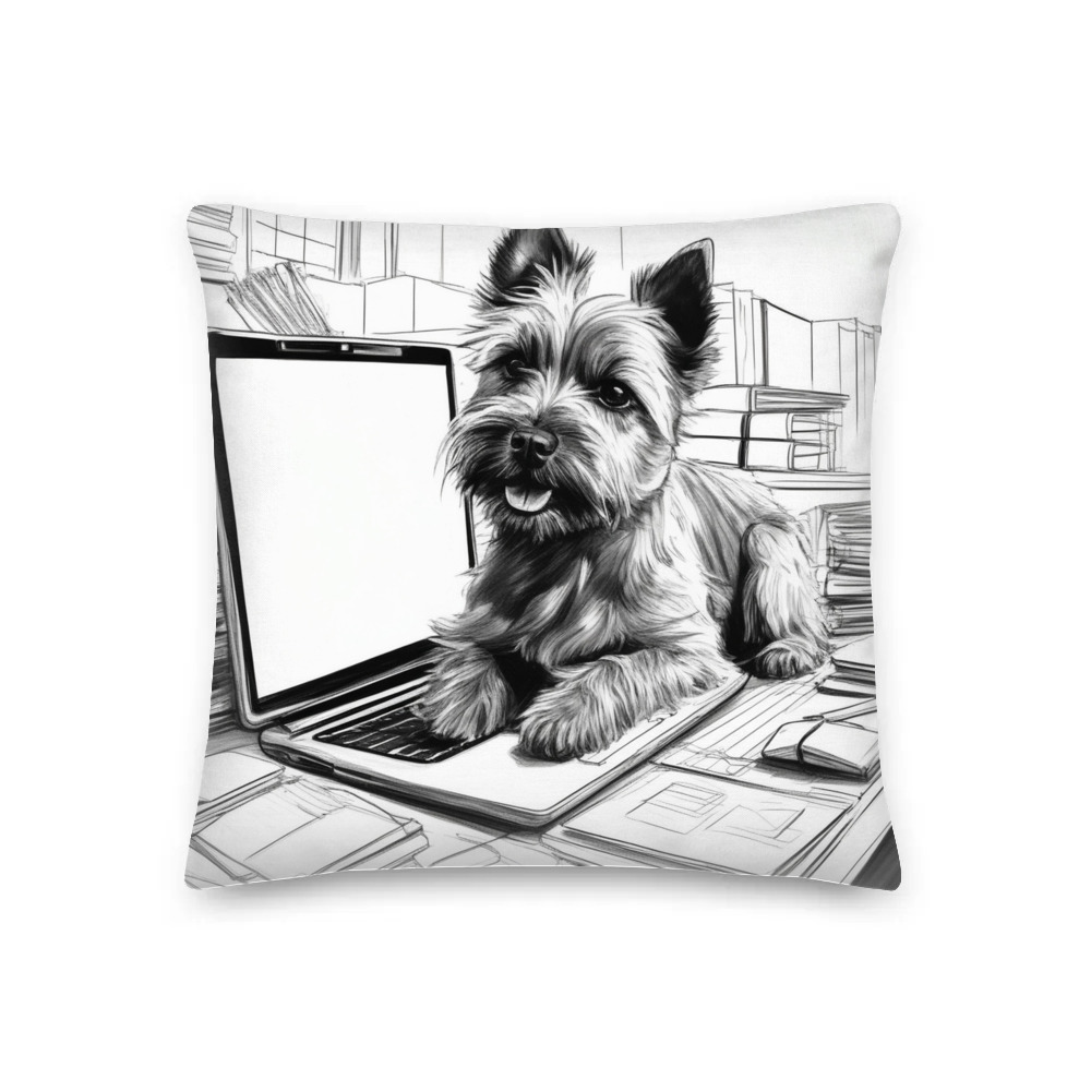 PugMug Custom Cairn Terrier Premium Pillow