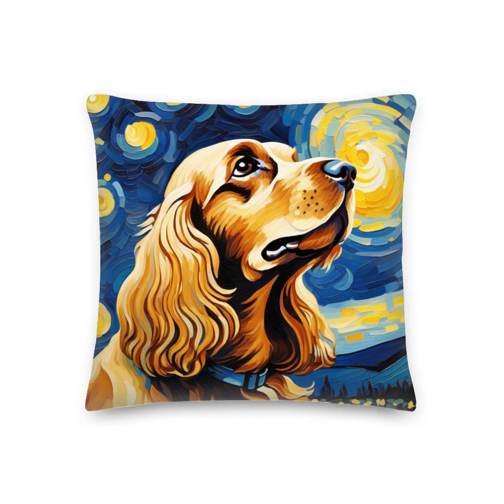 PugMug Custom English Cocker Spaniel Premium Pillow