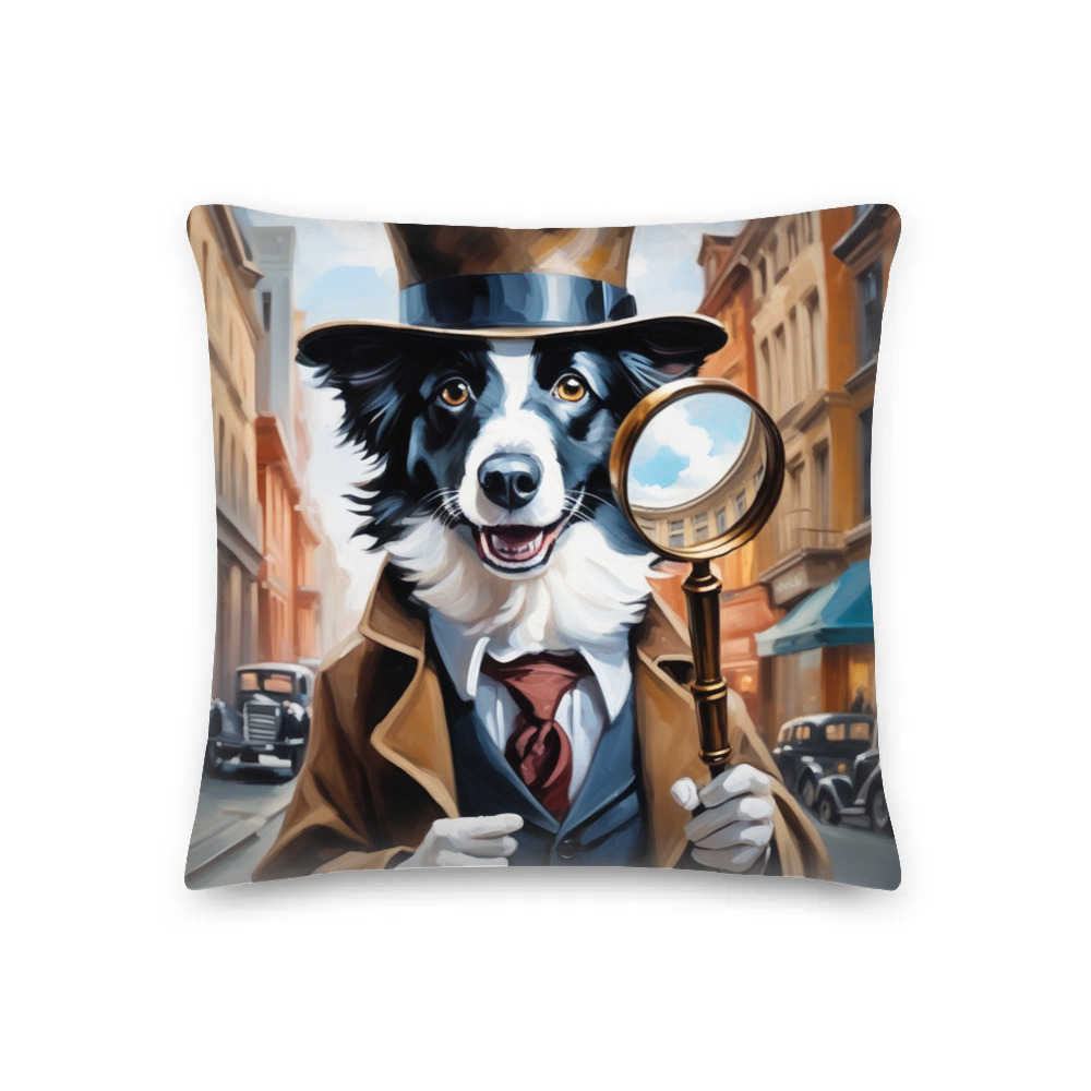 PugMug Custom Border Collie Premium Pillow