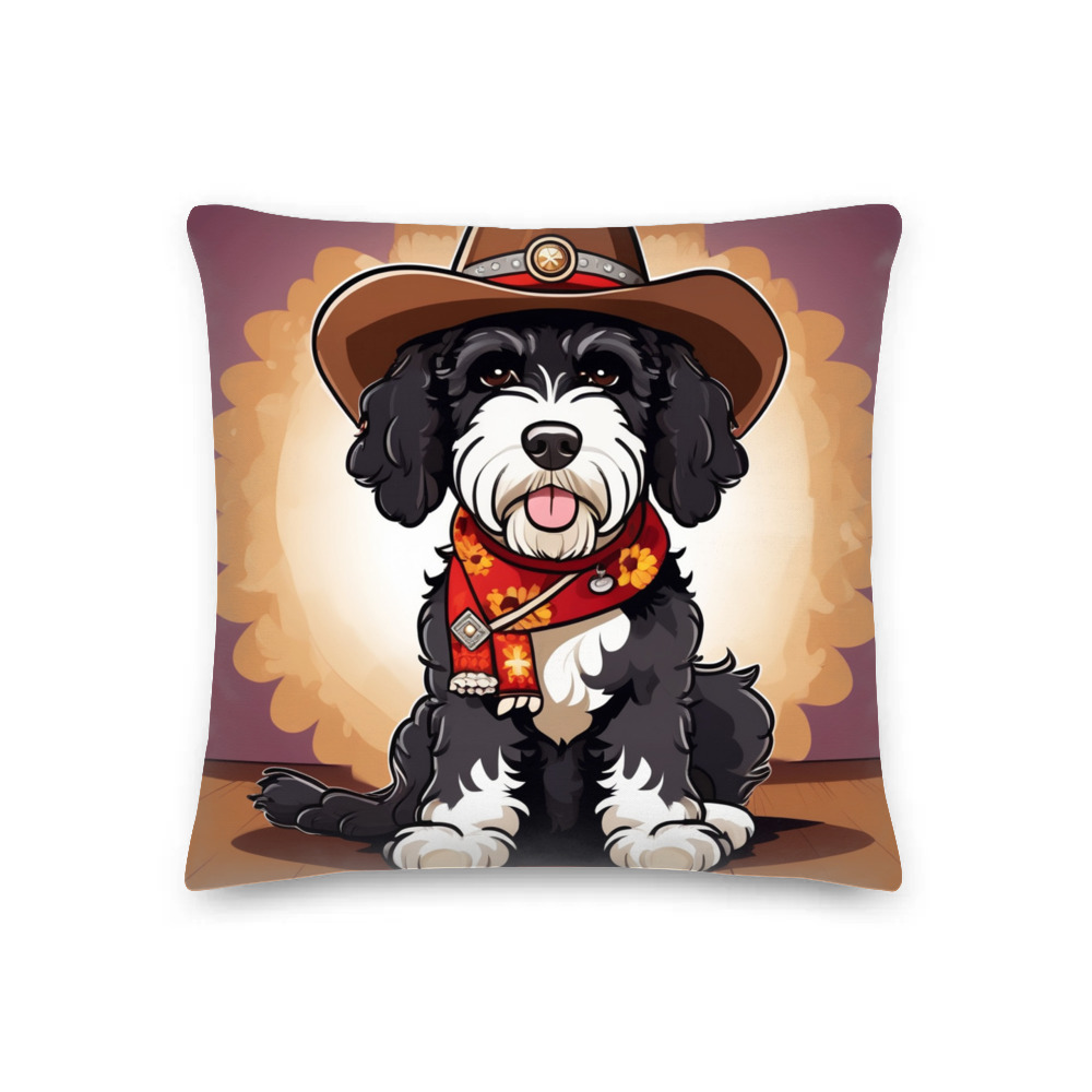 PugMug Custom Portuguese Water Dog Premium Pillow