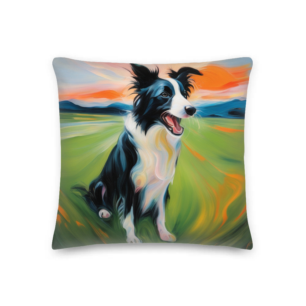 PugMug Custom Border Collie Premium Pillow