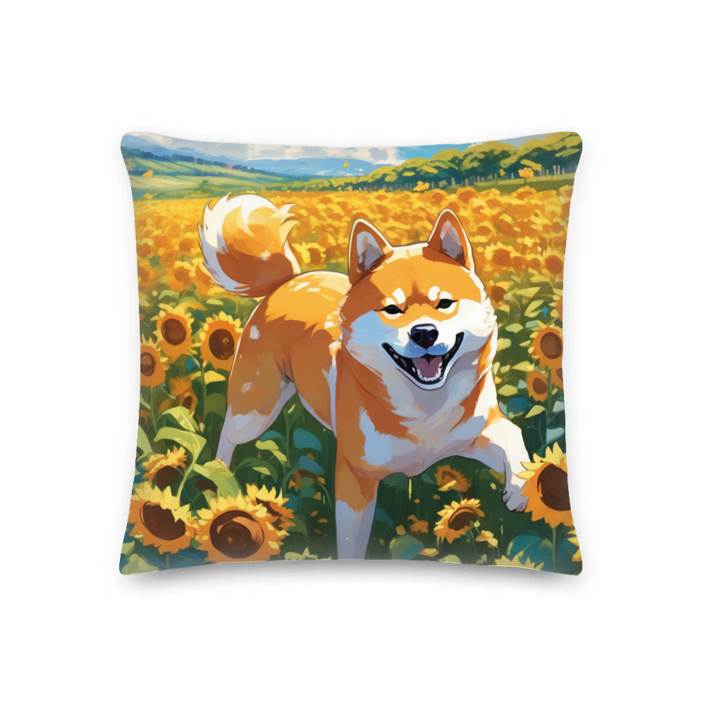 PugMug Custom Shiba Inu Premium Pillow