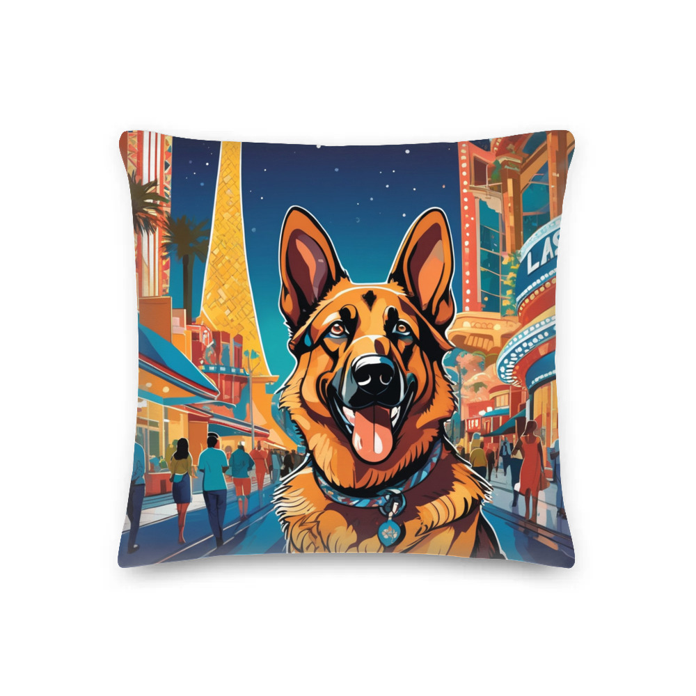 PugMug Custom German Shepherd Dog Premium Pillow