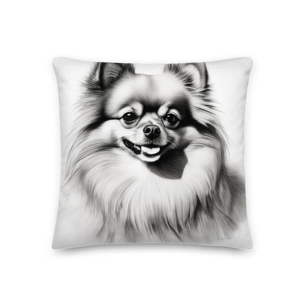 PugMug Custom Tan Pomeranian Premium Pillow