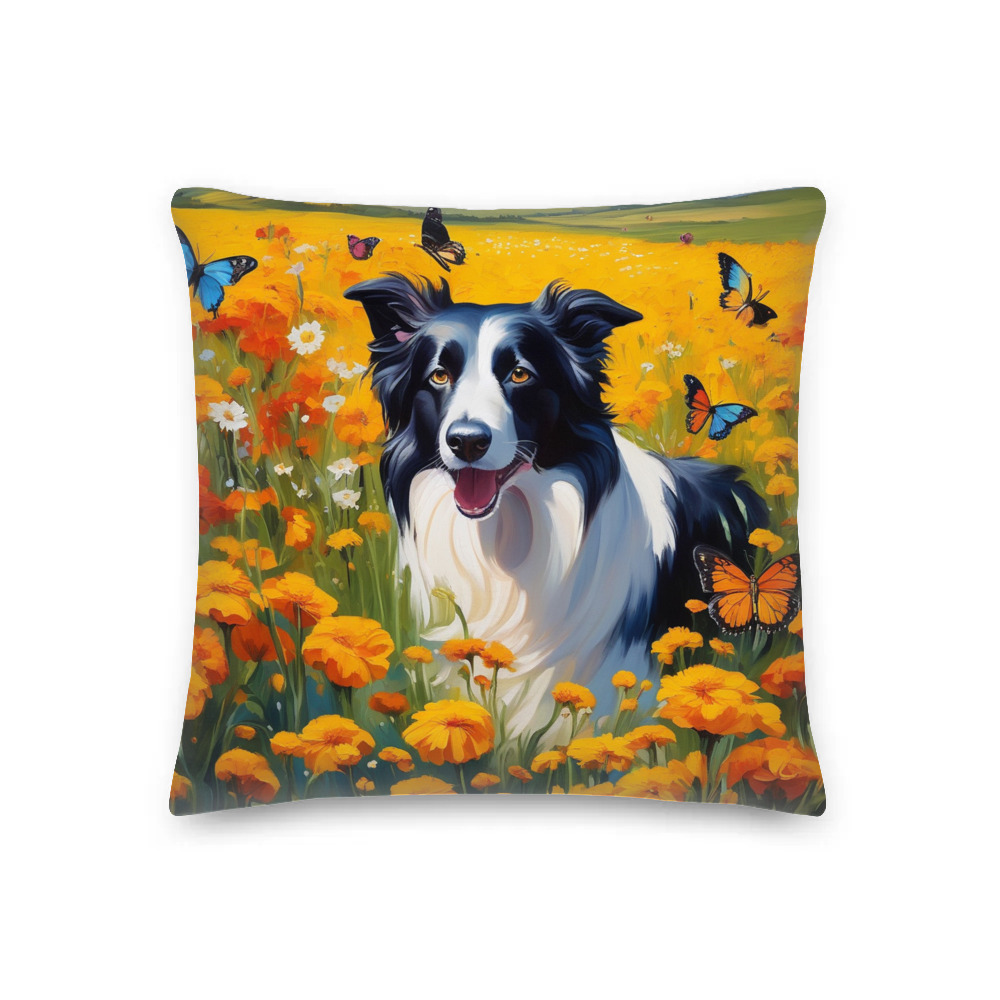 PugMug Custom Border Collie Premium Pillow