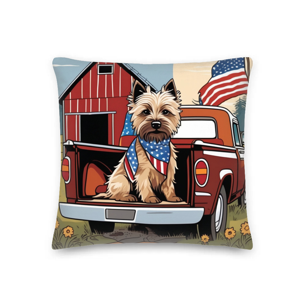 PugMug Custom Cairn Terrier Premium Pillow