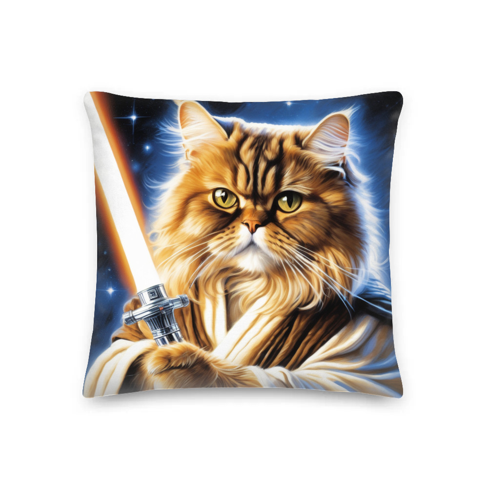 PugMug Custom Tabby Persian Cat Premium Pillow
