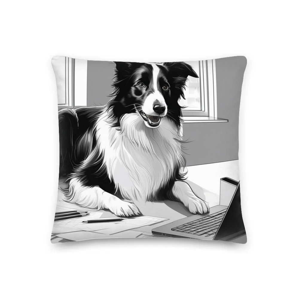 PugMug Custom Border Collie Premium Pillow