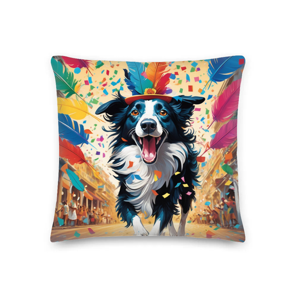 PugMug Custom Border Collie Premium Pillow