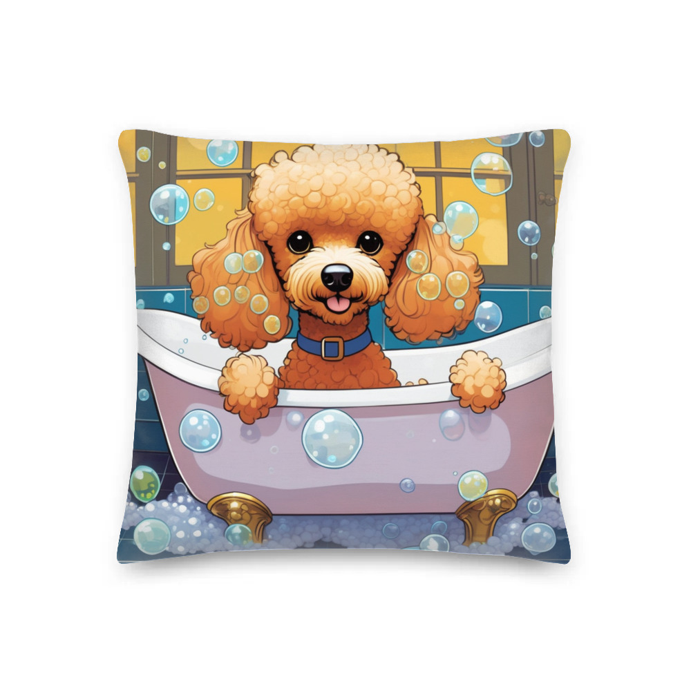 PugMug Custom Tan Poodle Premium Pillow