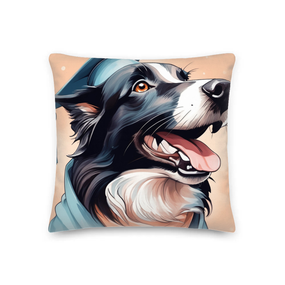 PugMug Custom Border Collie Premium Pillow
