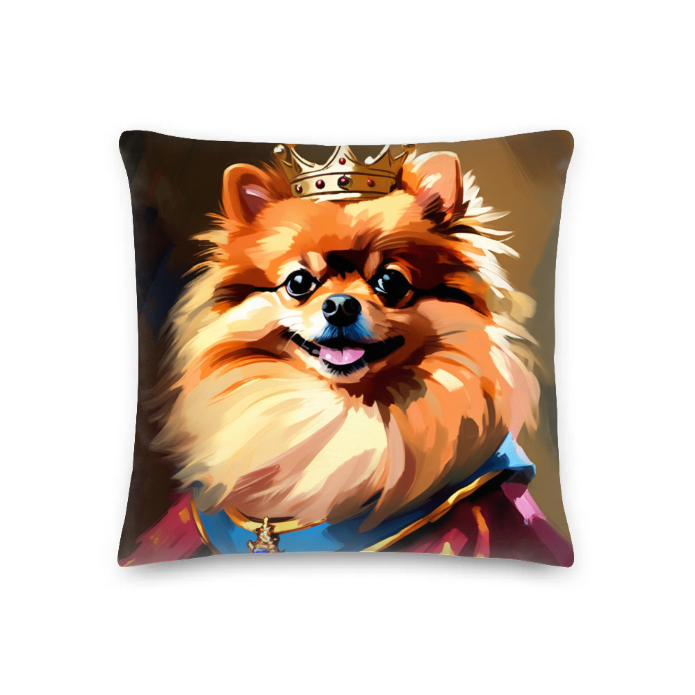 PugMug Custom Tan Pomeranian Premium Pillow