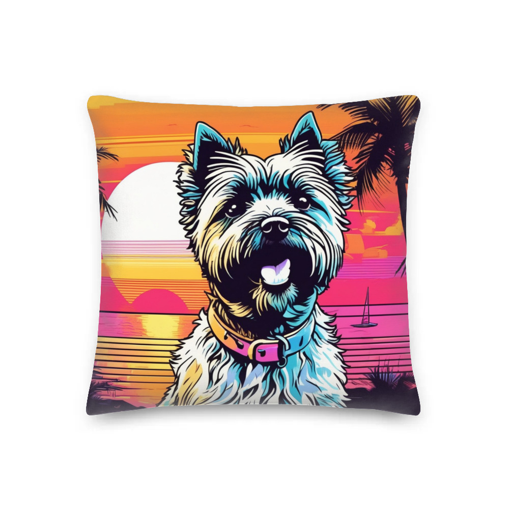 PugMug Custom Cairn Terrier Premium Pillow