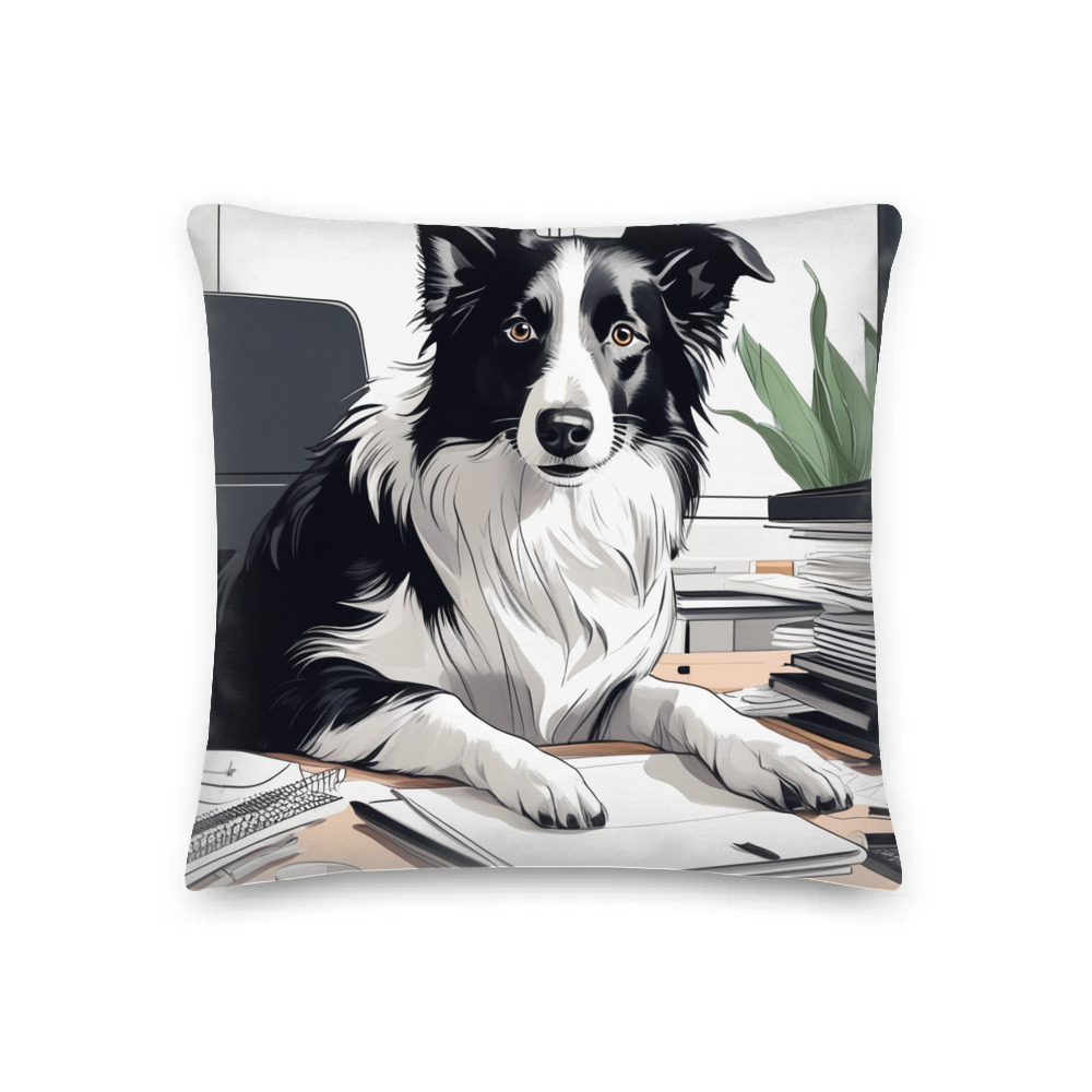 PugMug Custom Border Collie Premium Pillow