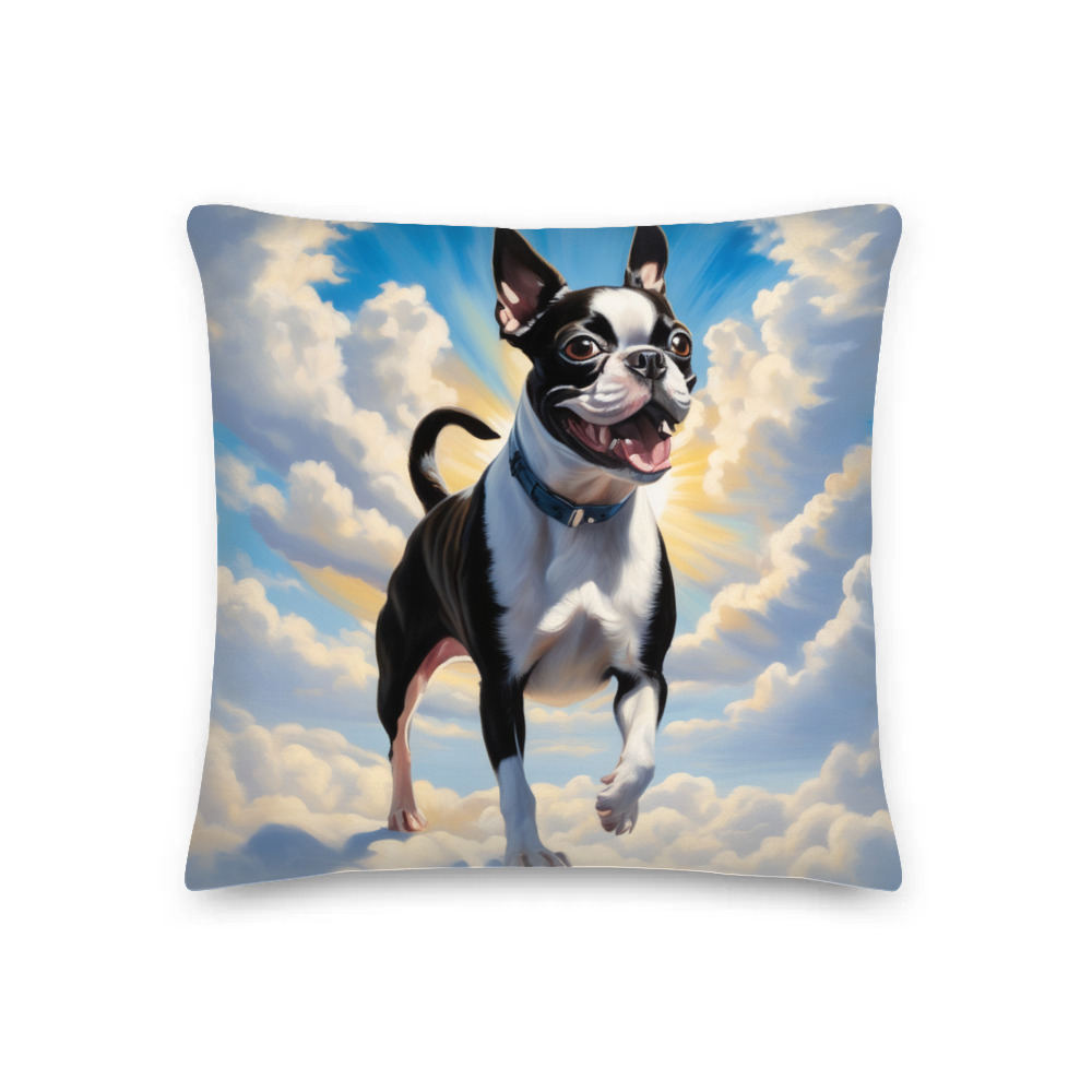 PugMug Custom Boston Terrier Premium Pillow