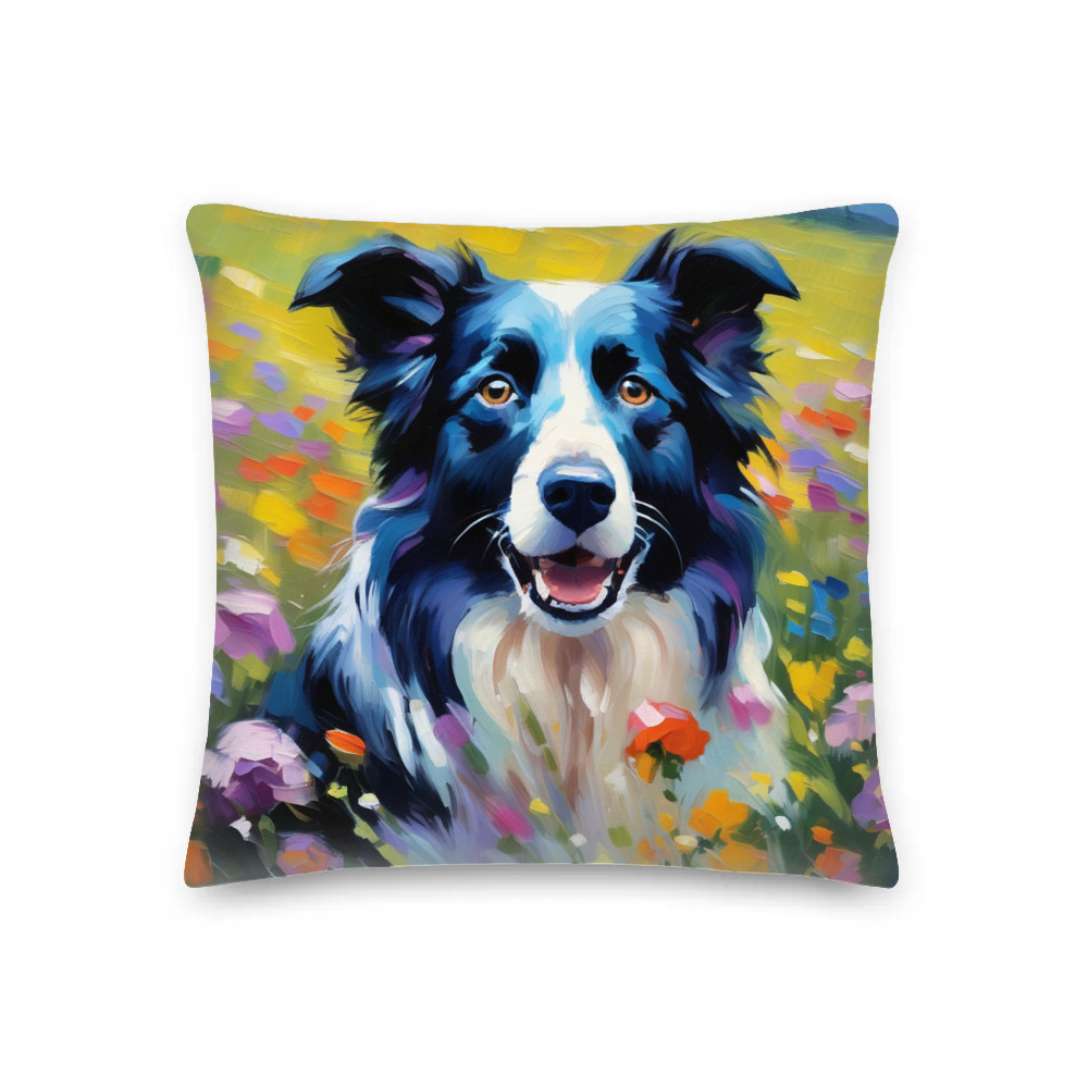 PugMug Custom Border Collie Premium Pillow
