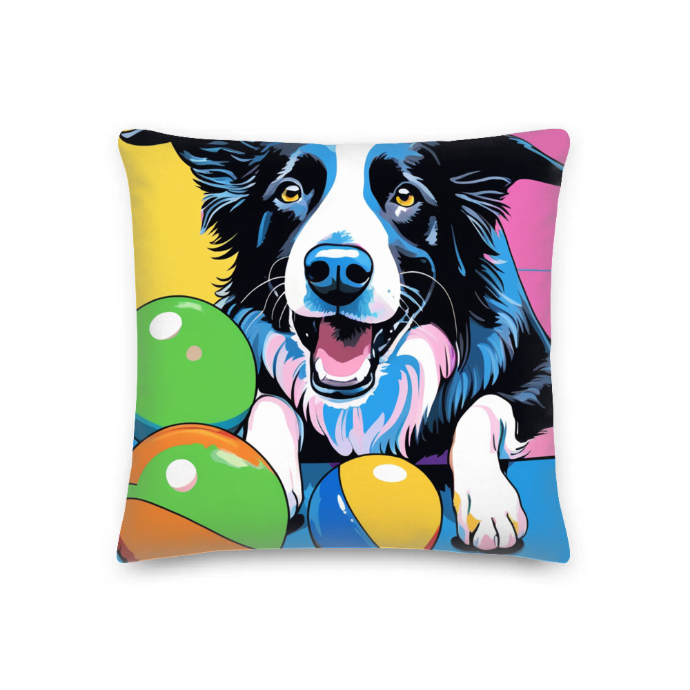 PugMug Custom Border Collie Premium Pillow