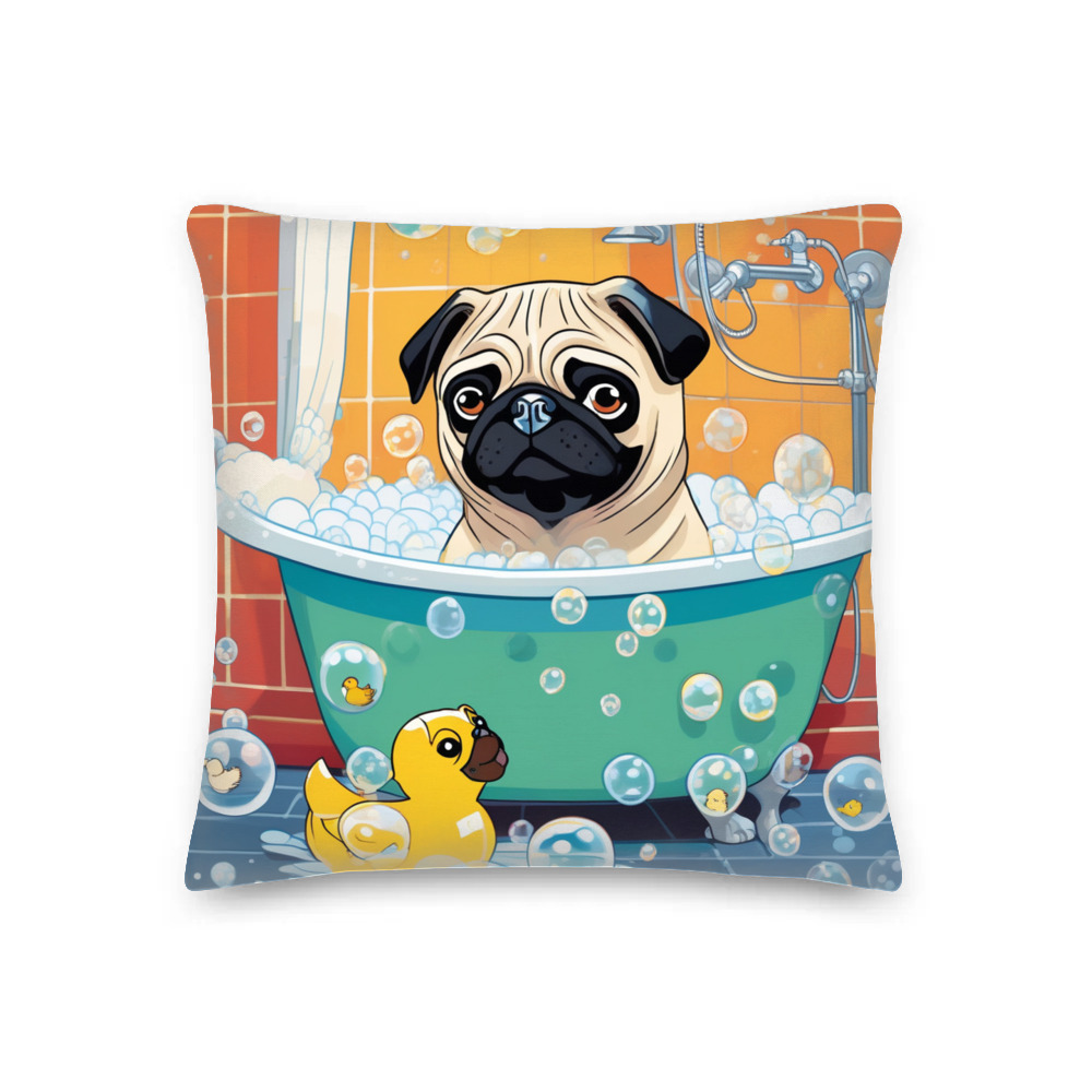 PugMug Custom Pug Premium Pillow