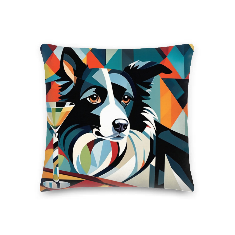 PugMug Custom Border Collie Premium Pillow