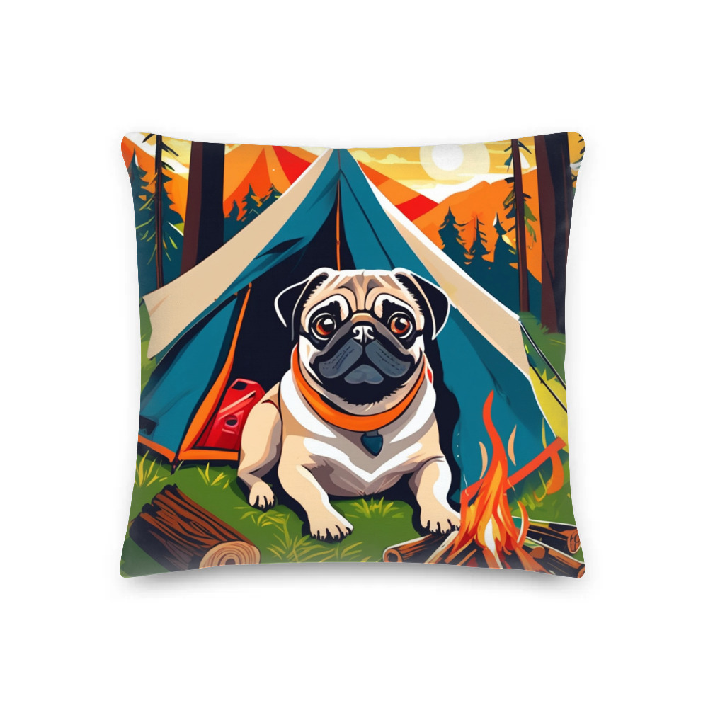 PugMug Custom Pug Premium Pillow