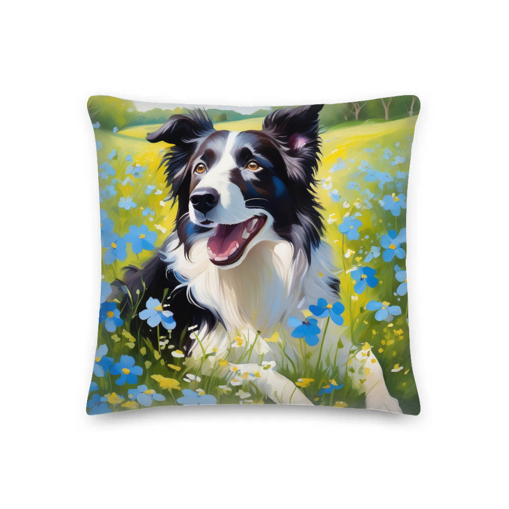 PugMug Custom Border Collie Premium Pillow