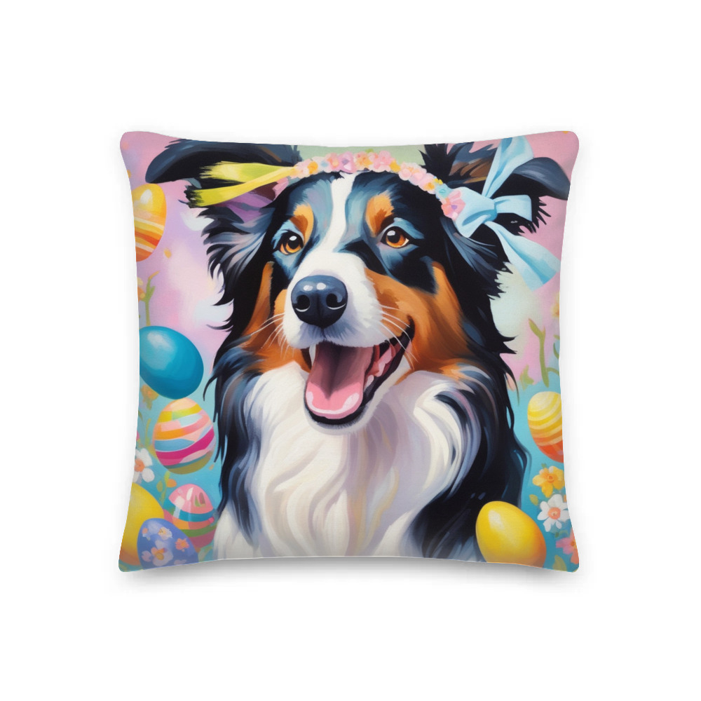 PugMug Custom Border Collie Premium Pillow