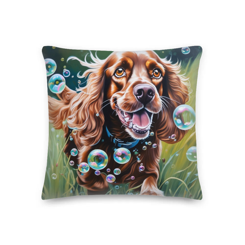 PugMug Custom Cocker Spaniel Premium Pillow