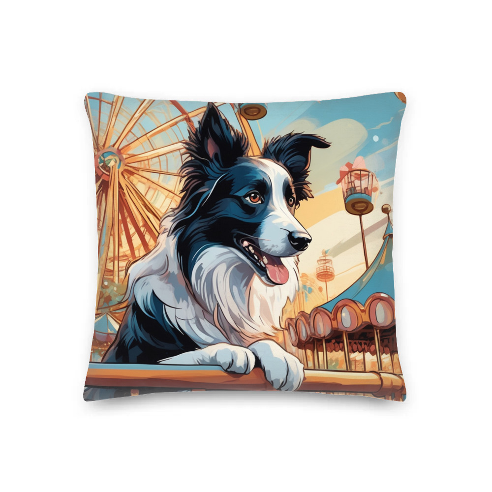 PugMug Custom Border Collie Premium Pillow