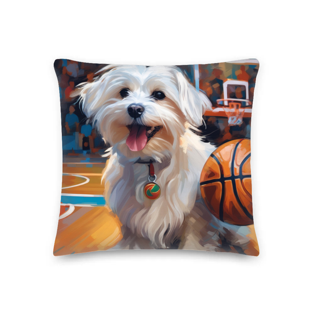 PugMug Custom Maltese Dog Premium Pillow