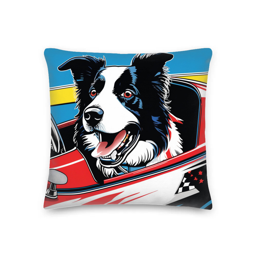 PugMug Custom Border Collie Premium Pillow