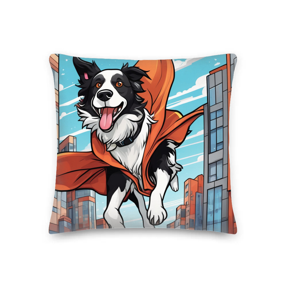 PugMug Custom Border Collie Premium Pillow