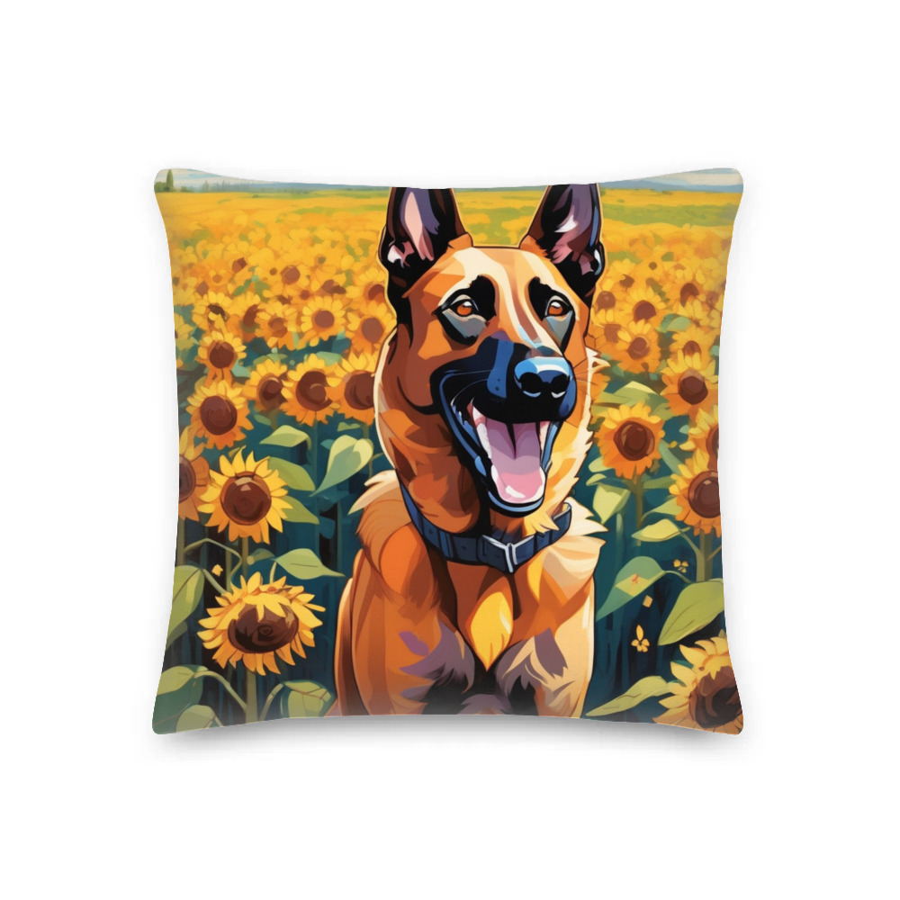PugMug Custom Belgian Malinois Premium Pillow
