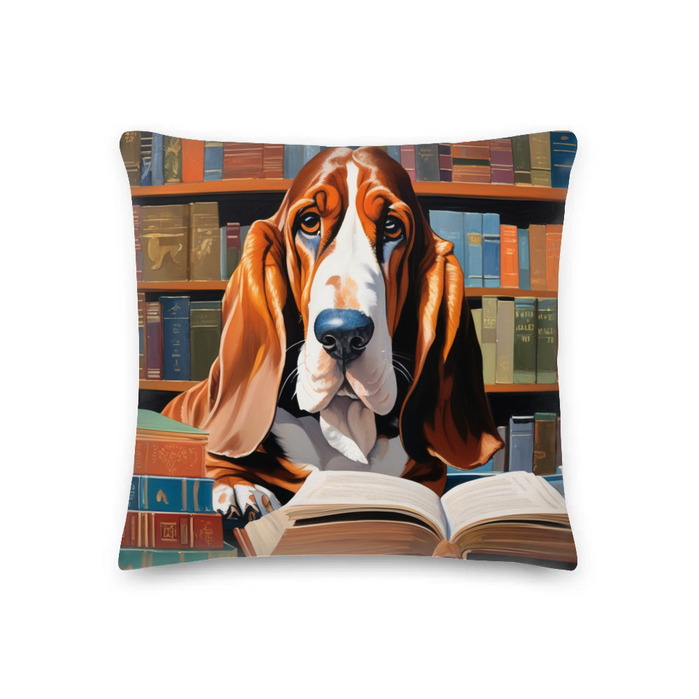 PugMug Custom Basset Hound Premium Pillow