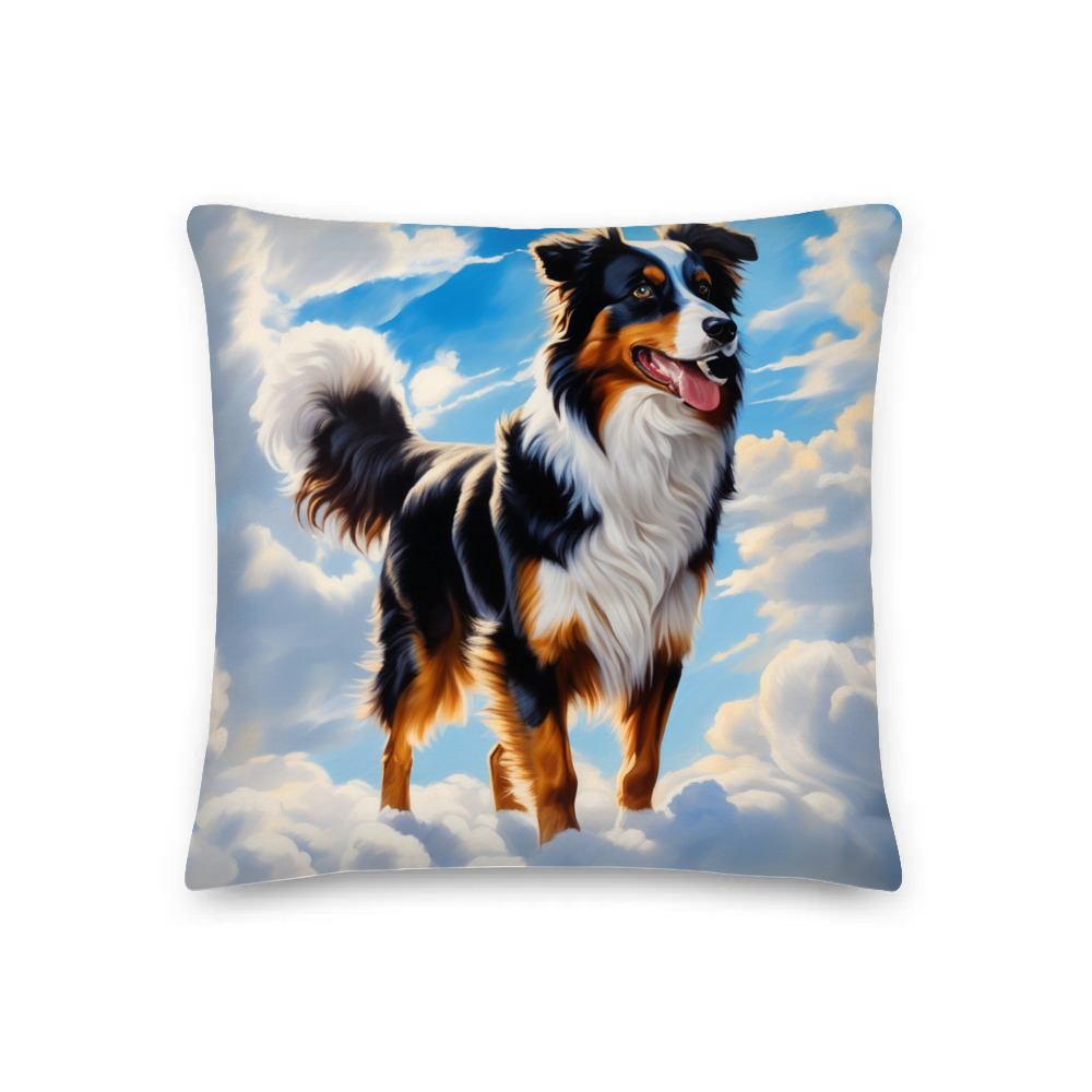 PugMug Custom Miniature American Shepherd Premium Pillow