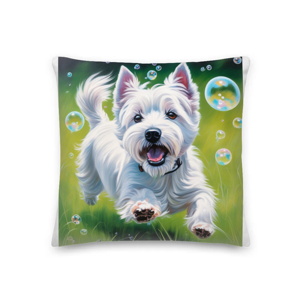 PugMug Custom West Highland White Terrier Premium Pillow