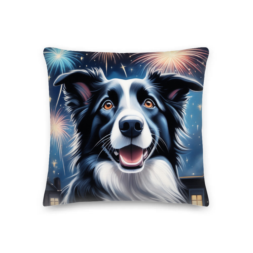 PugMug Custom Border Collie Premium Pillow