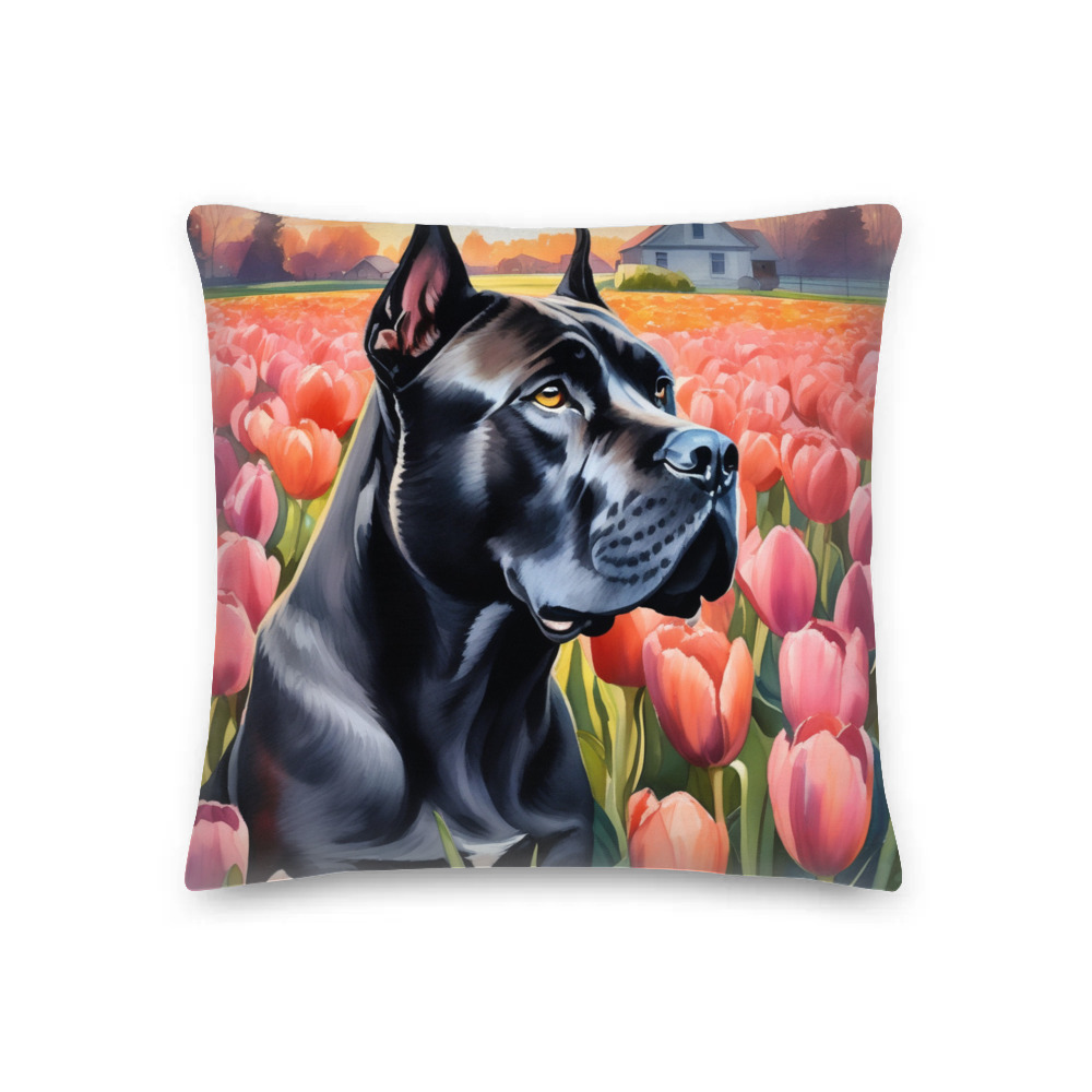PugMug Custom Cane Corso Premium Pillow