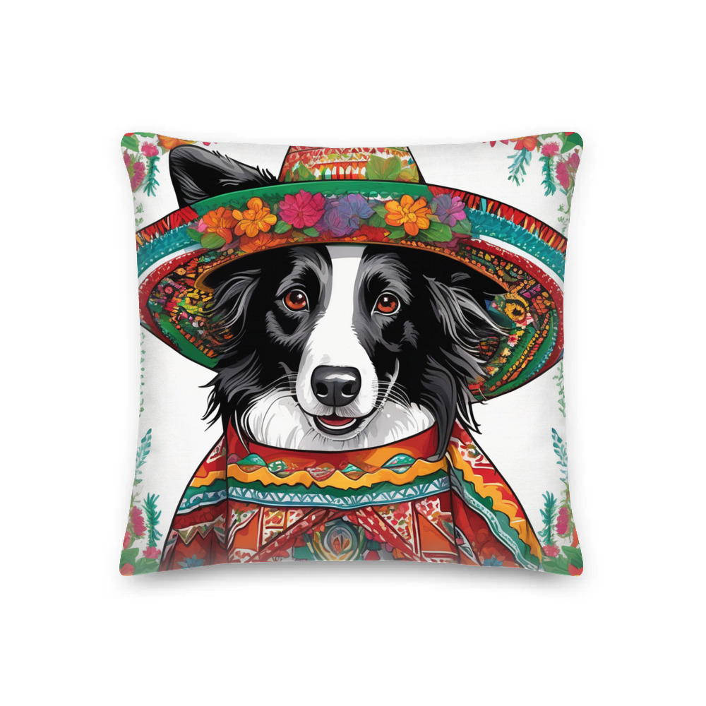 PugMug Custom Border Collie Premium Pillow
