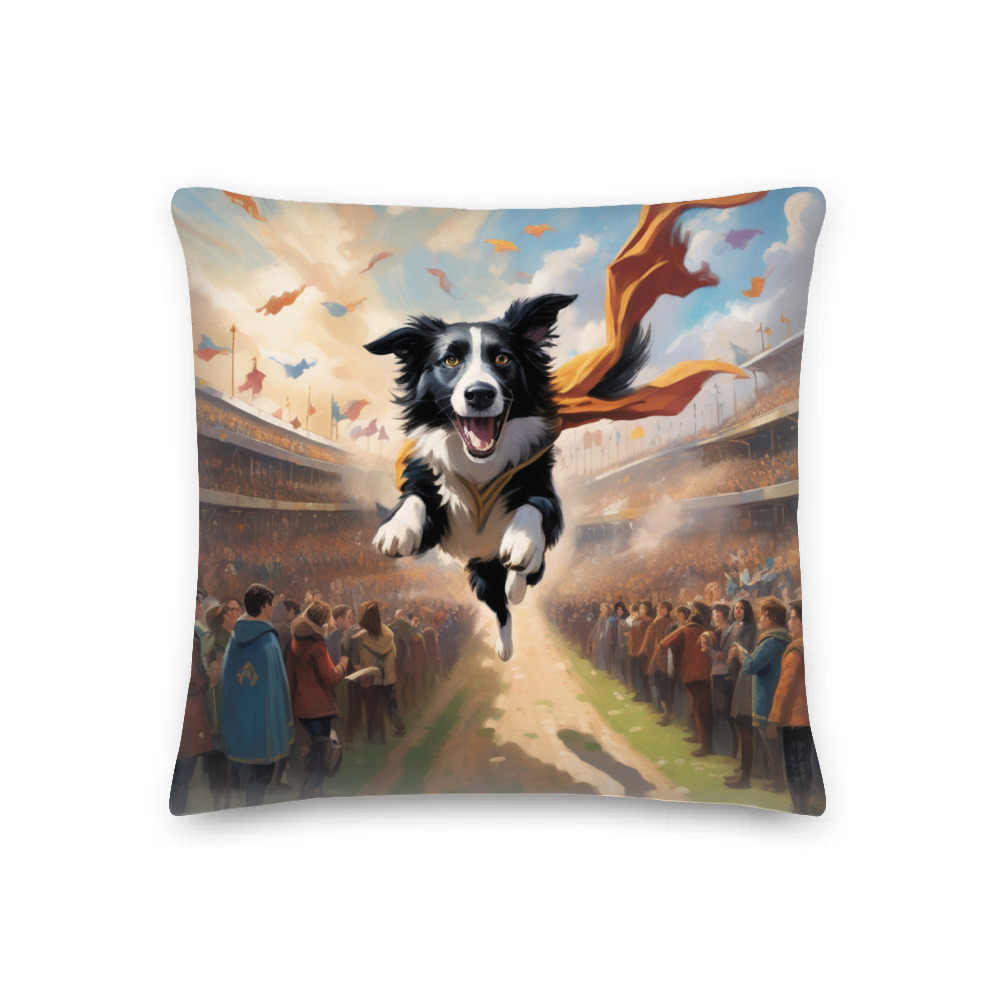 PugMug Custom Border Collie Premium Pillow