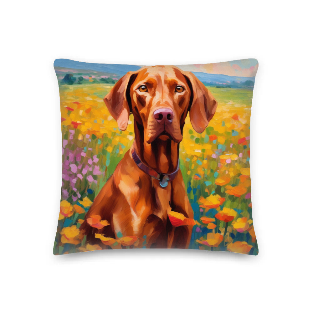 PugMug Custom Vizsla Premium Pillow