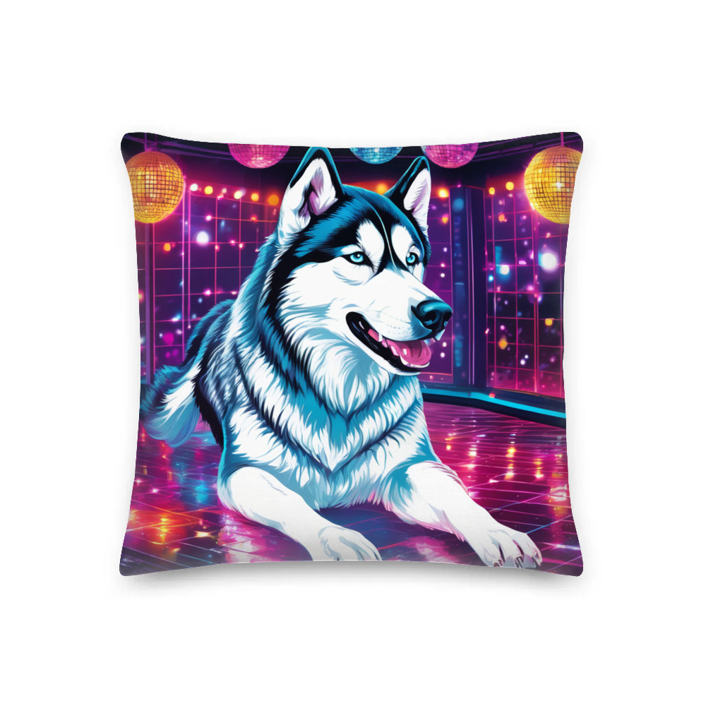 PugMug Custom Siberian Husky Premium Pillow