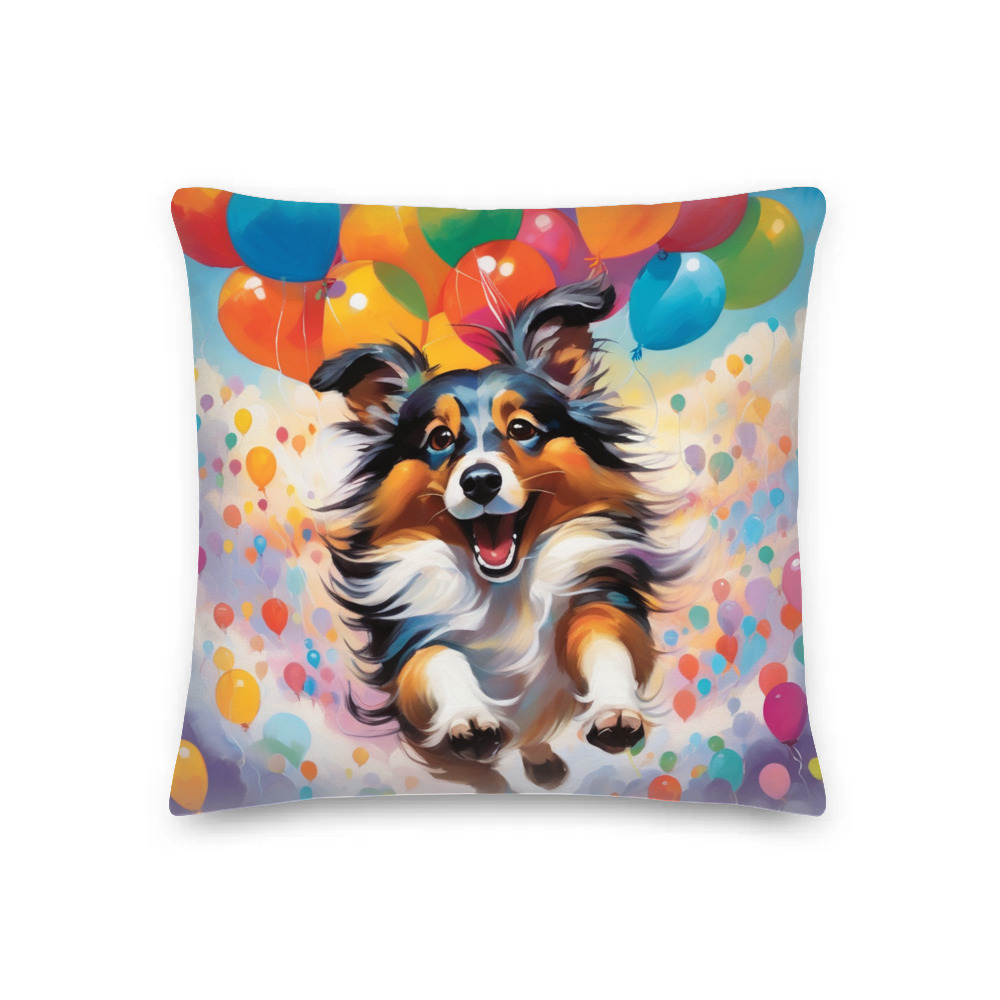PugMug Custom Shetland Sheepdog Premium Pillow