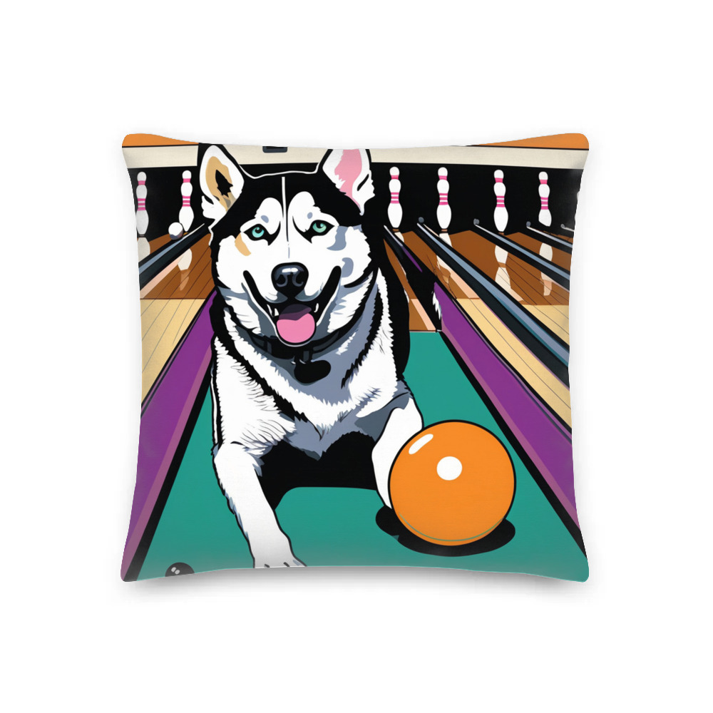 PugMug Custom Siberian Husky Premium Pillow