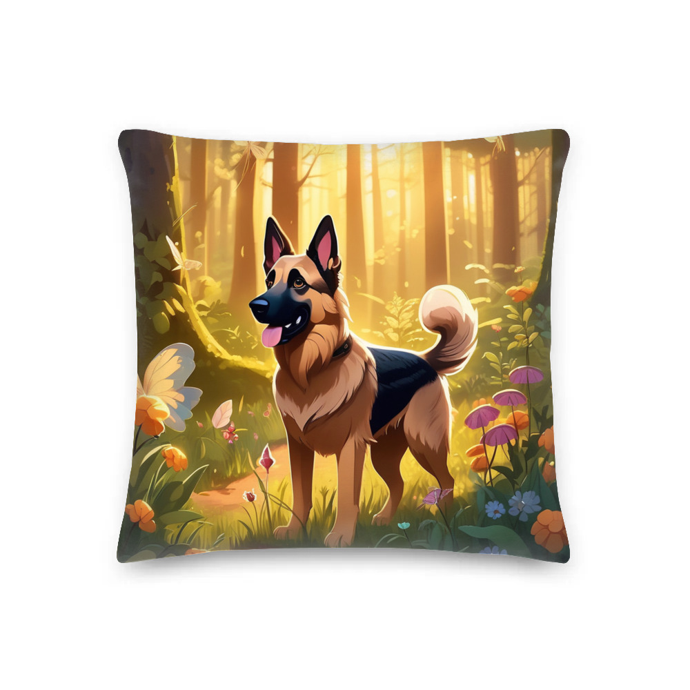 PugMug Custom German Shepherd Dog Premium Pillow