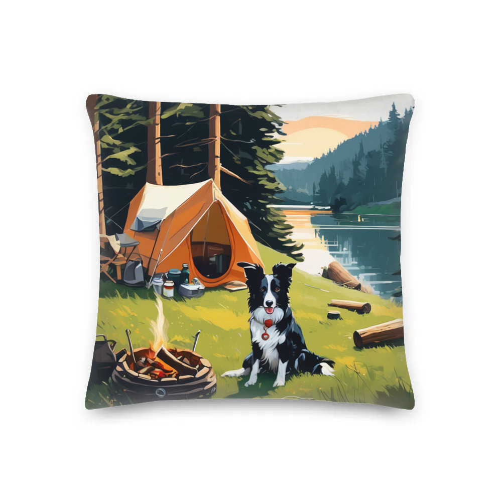 PugMug Custom Border Collie Premium Pillow