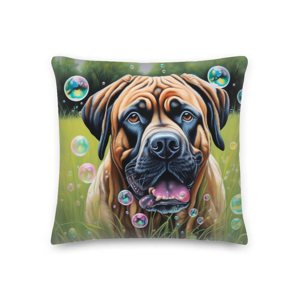 PugMug Custom Mastiff Premium Pillow