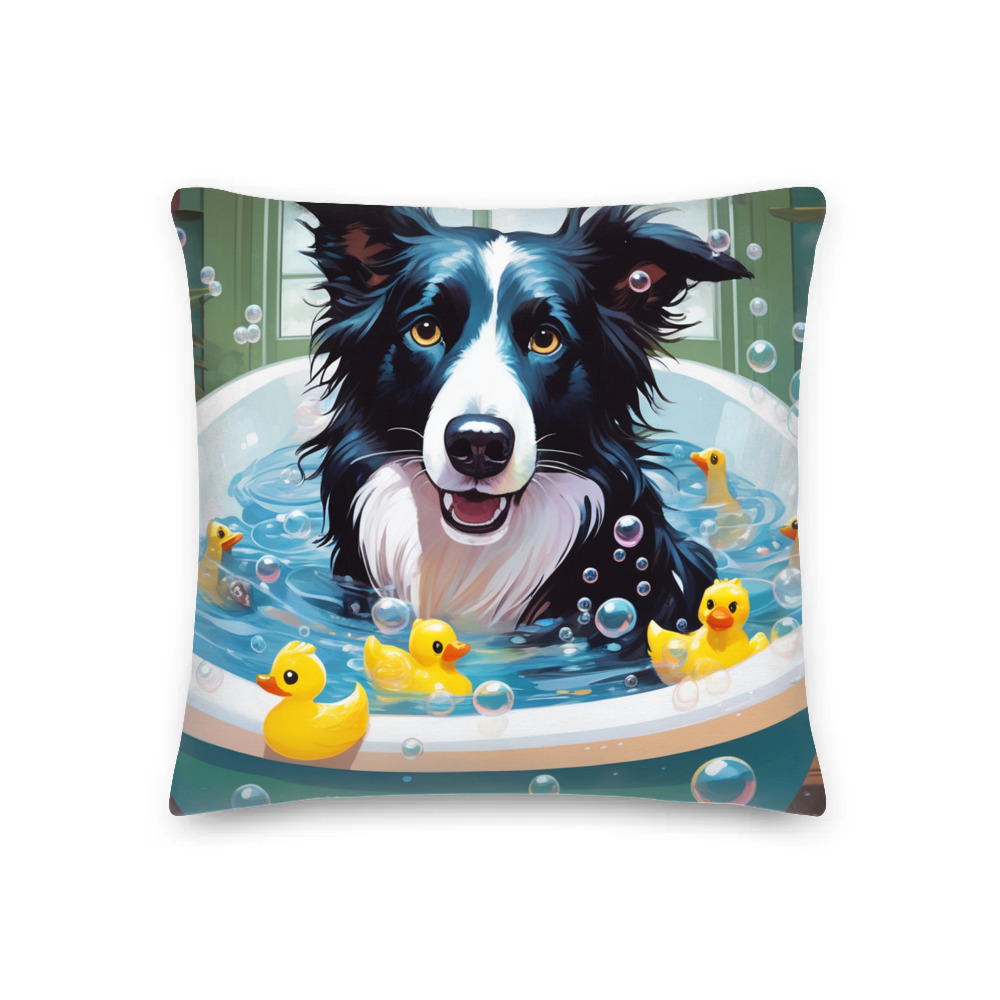 PugMug Custom Border Collie Premium Pillow