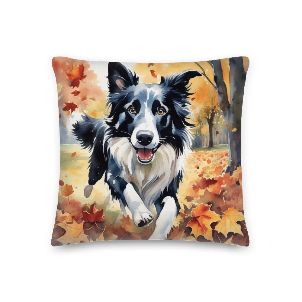 PugMug Custom Border Collie Premium Pillow