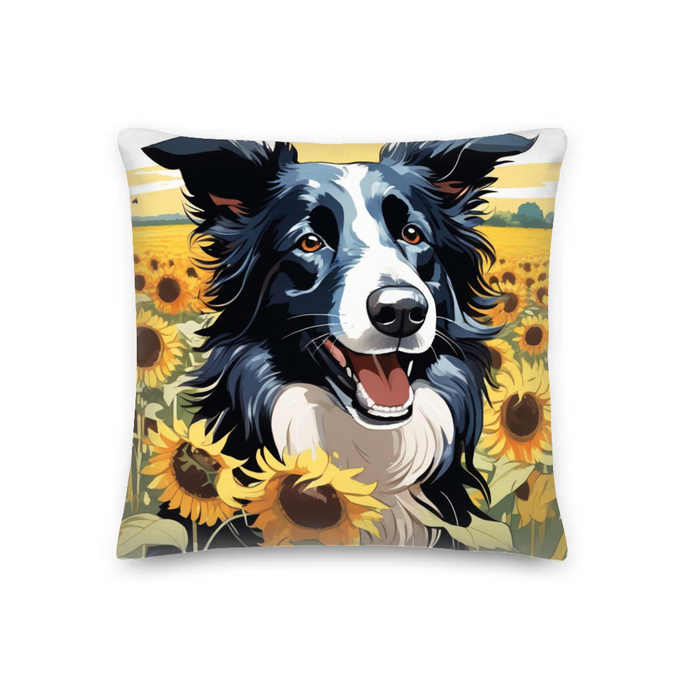 PugMug Custom Border Collie Premium Pillow