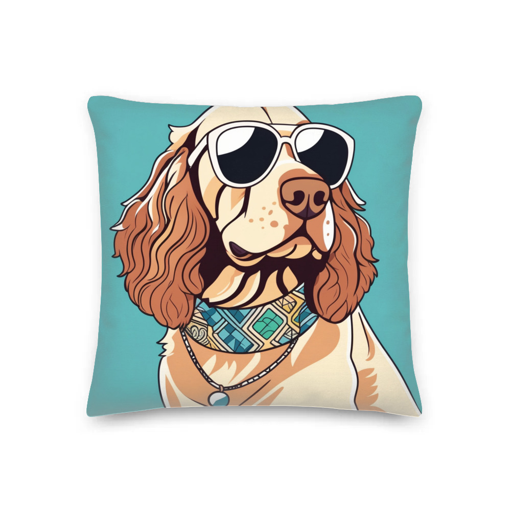 PugMug Custom Cocker Spaniel Premium Pillow